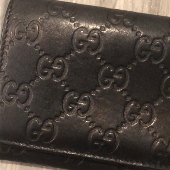 Gucci Handbags - GUCCI Wallet  Black Leather Monogram Lightly Used